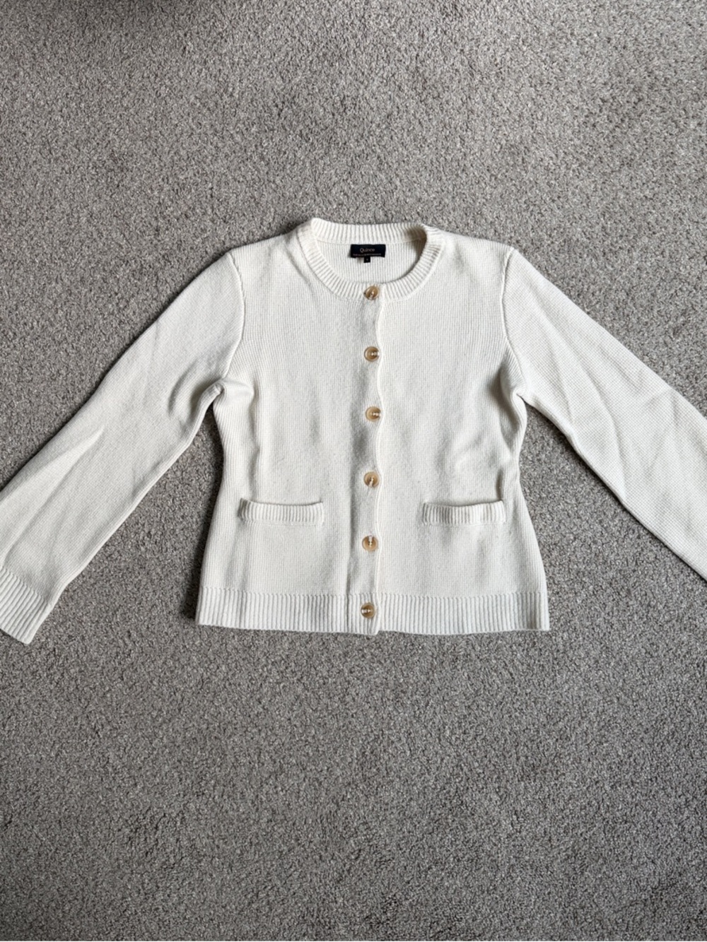 Quince Mongolian Cashmere Structured Cardigan - Picture 4 of 4